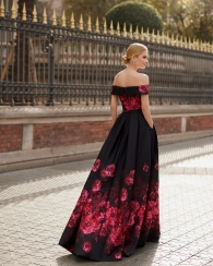 Galajurken A-lijn off-shoulder